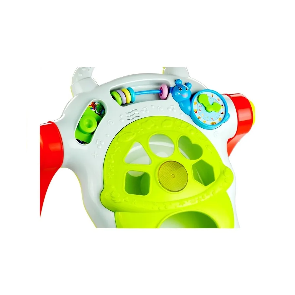 interaktywny pchacz z zegarem, liczydłem i panelem muzycznym