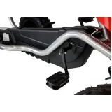 Wytrzymała i stabilna konstrukcja gokartu na pedały B012 w czerwieni