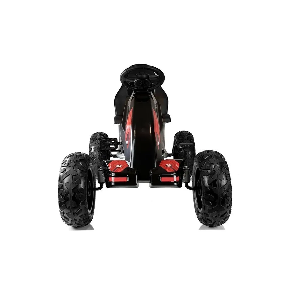 Gokart B012 na pedały dla dzieci w kolorze czarnym podczas jazdy