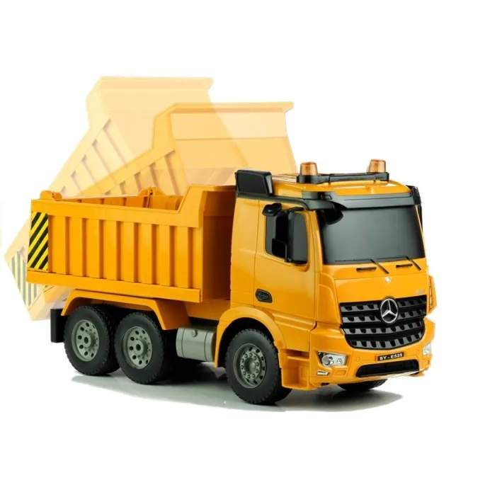 Mercedes Arocs wywrotka zdalnie sterowana z pilotem do zabawy