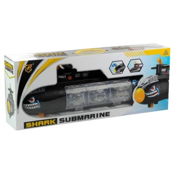 Komplet pojazdów dla dzieci: 5 autek, helikopter i łódź podwodna - rekin