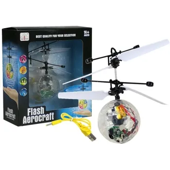 Świecąca latająca kula sterowana dłonią z efektami LED