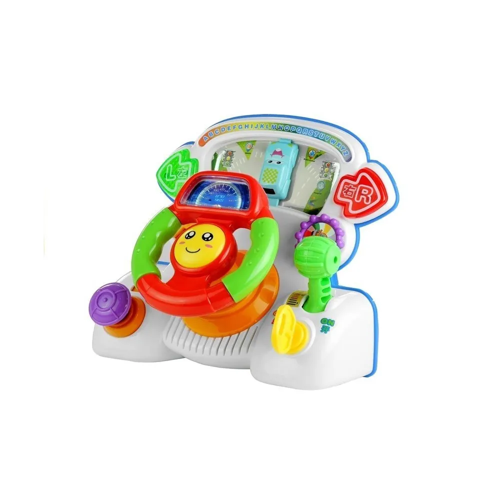 Edukacyjna kierownica z atestem CE, idealna do nauki i zabawy dla dzieci