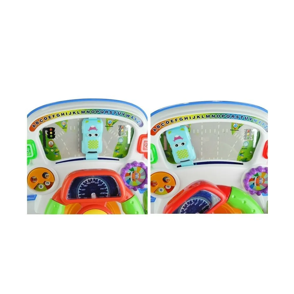 Zabawka rozwojowa dla dzieci: kierownica interaktywna świecąca i dźwiękowa
