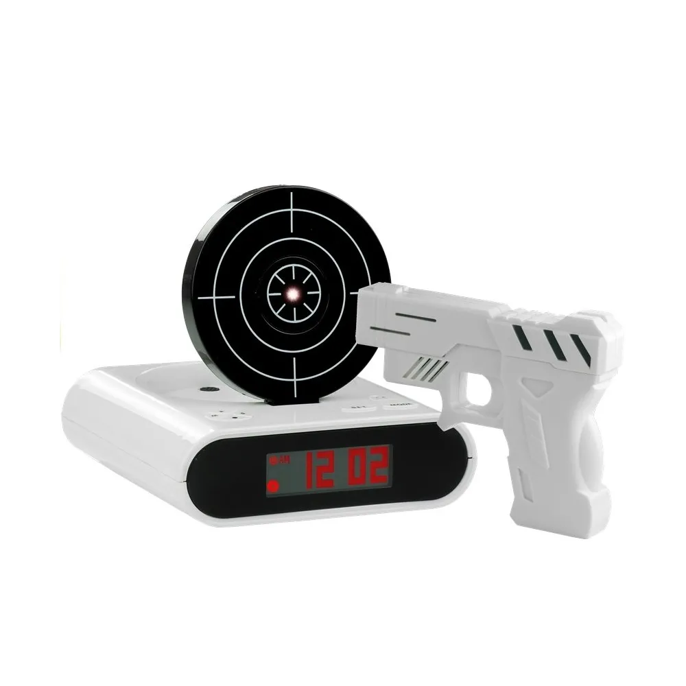 Tarcza budzika z wyraźnym czarnym wyświetlaczem