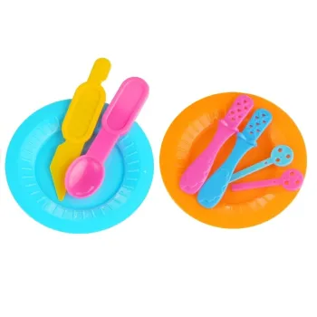 Ciastolina Zestaw Urodzinowy 6 Kolorów Akcesoria