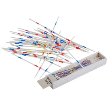 Zestaw drewnianych bierek Mikado idealny do rodzinnych rozgrywek