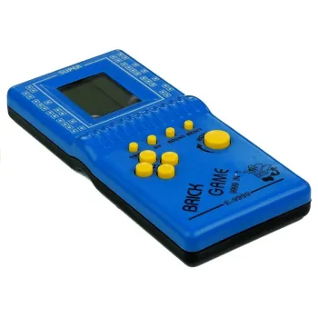 Niebieski handheld Tetris – elektroniczna zabawka do ćwiczenia refleksu