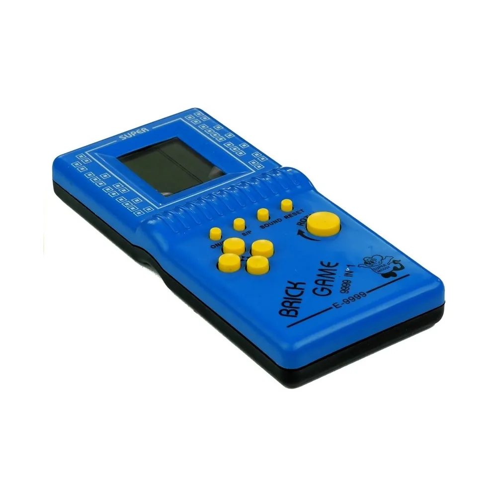 Niebieski handheld Tetris – elektroniczna zabawka do ćwiczenia refleksu
