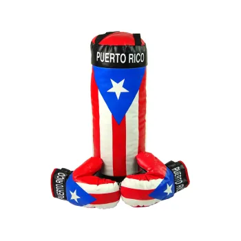 Dziecięcy zestaw bokserski z workiem i rękawicami do treningu w domu