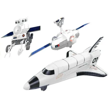 Zestaw kreatywny 3w1 do budowy pojazdów kosmicznych dla dzieci