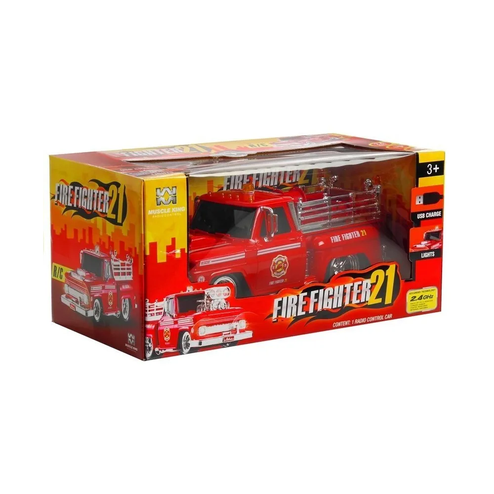 Dziecięca zabawka – straż pożarna z efektami dźwiękowymi i świetlnymi