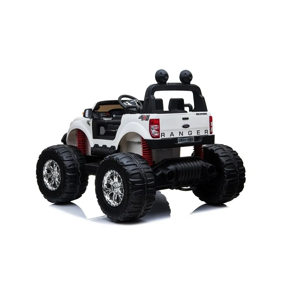 Pojazd na Akumulator Ford Ranger Monster LCD Biały