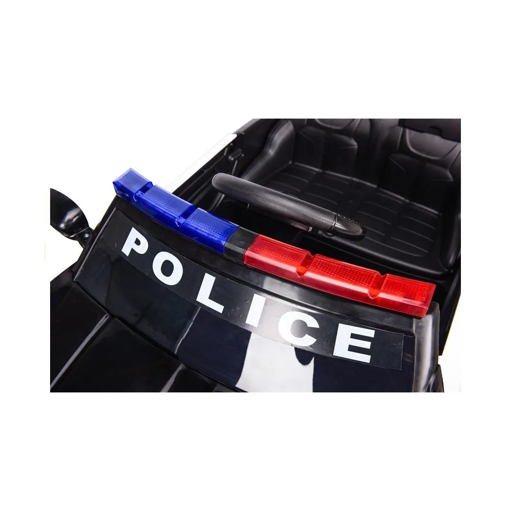 Auto na Akumulator Samochód Policyjny Czarny