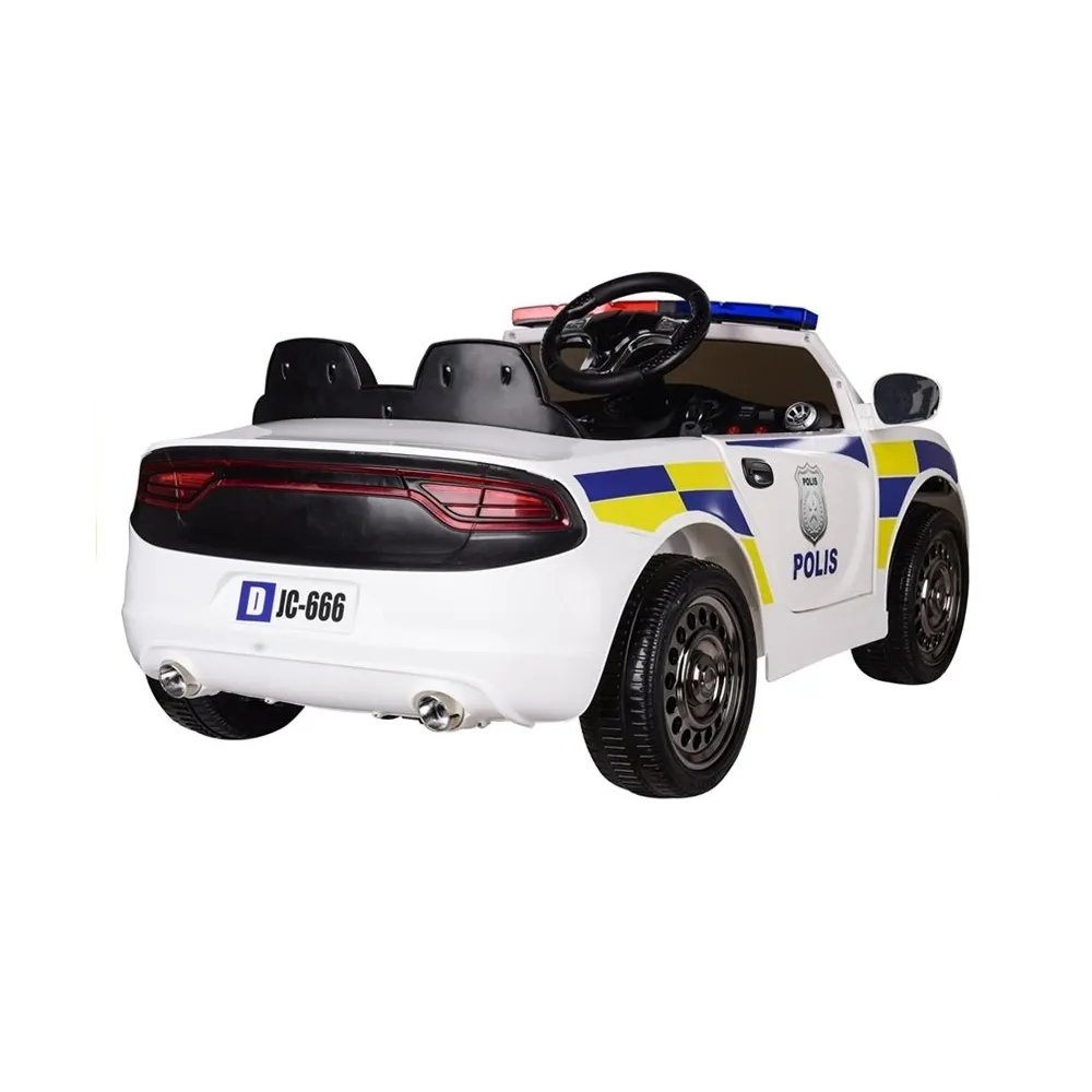 Auto na Akumulator Samochód Policyjny Biały