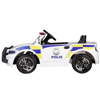 Auto na Akumulator Samochód Policyjny Biały
