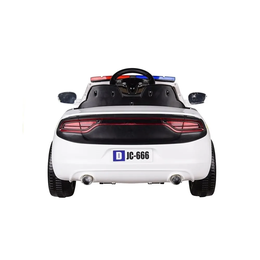 Auto na Akumulator Samochód Policyjny Biały