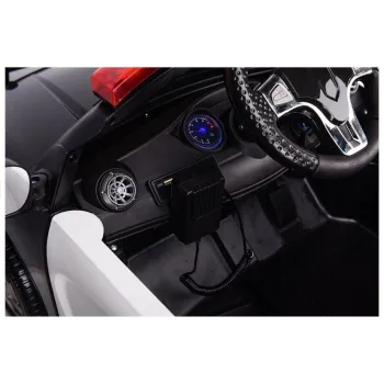 Auto na Akumulator Samochód Policyjny Biały