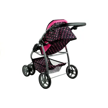 Praktyczna spacerówka i gondola Alice dla lalek w stylowy wzór
