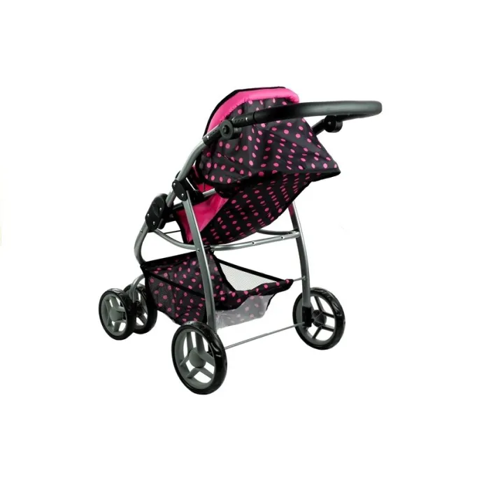 Praktyczna spacerówka i gondola Alice dla lalek w stylowy wzór
