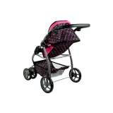 Praktyczna spacerówka i gondola Alice dla lalek w stylowy wzór