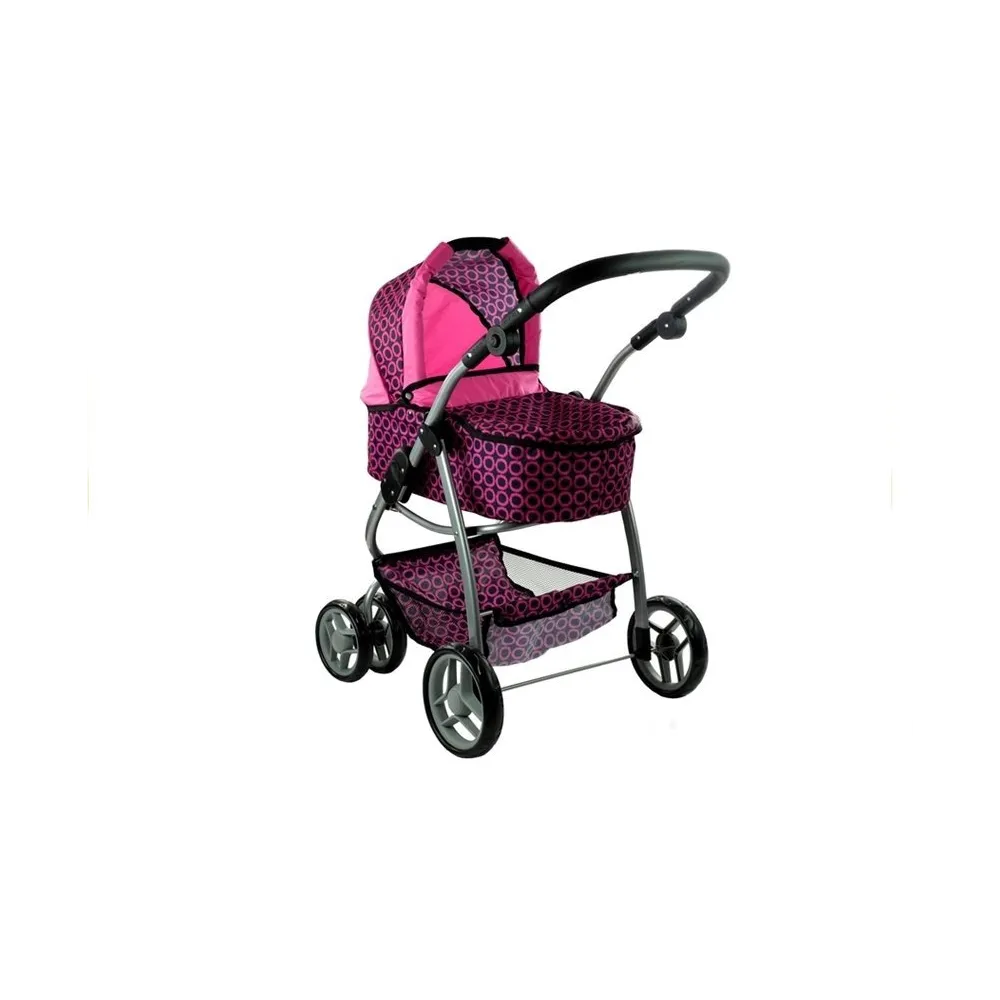 Torba i kosz na akcesoria w zestawie z wózkiem dla lalek