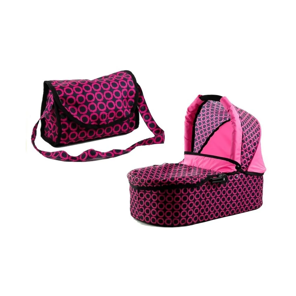 Wymiary złożonego wózka Alice pokazane w aranżacji