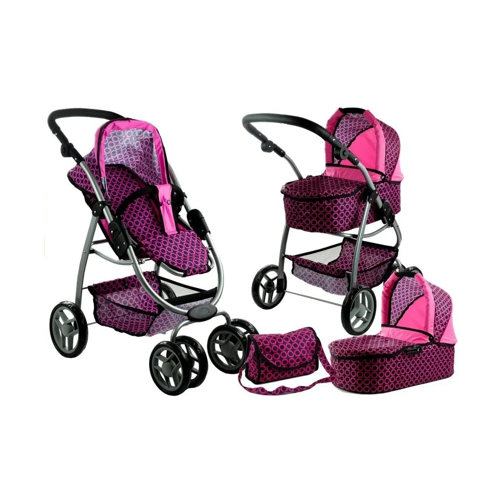 Składany daszek chroniący lalkę przed słońcem podczas spacerów