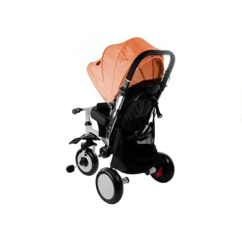 Zbliżenie na wyściełane, wygodne siedzisko rowerka PRO400 dla dzieci