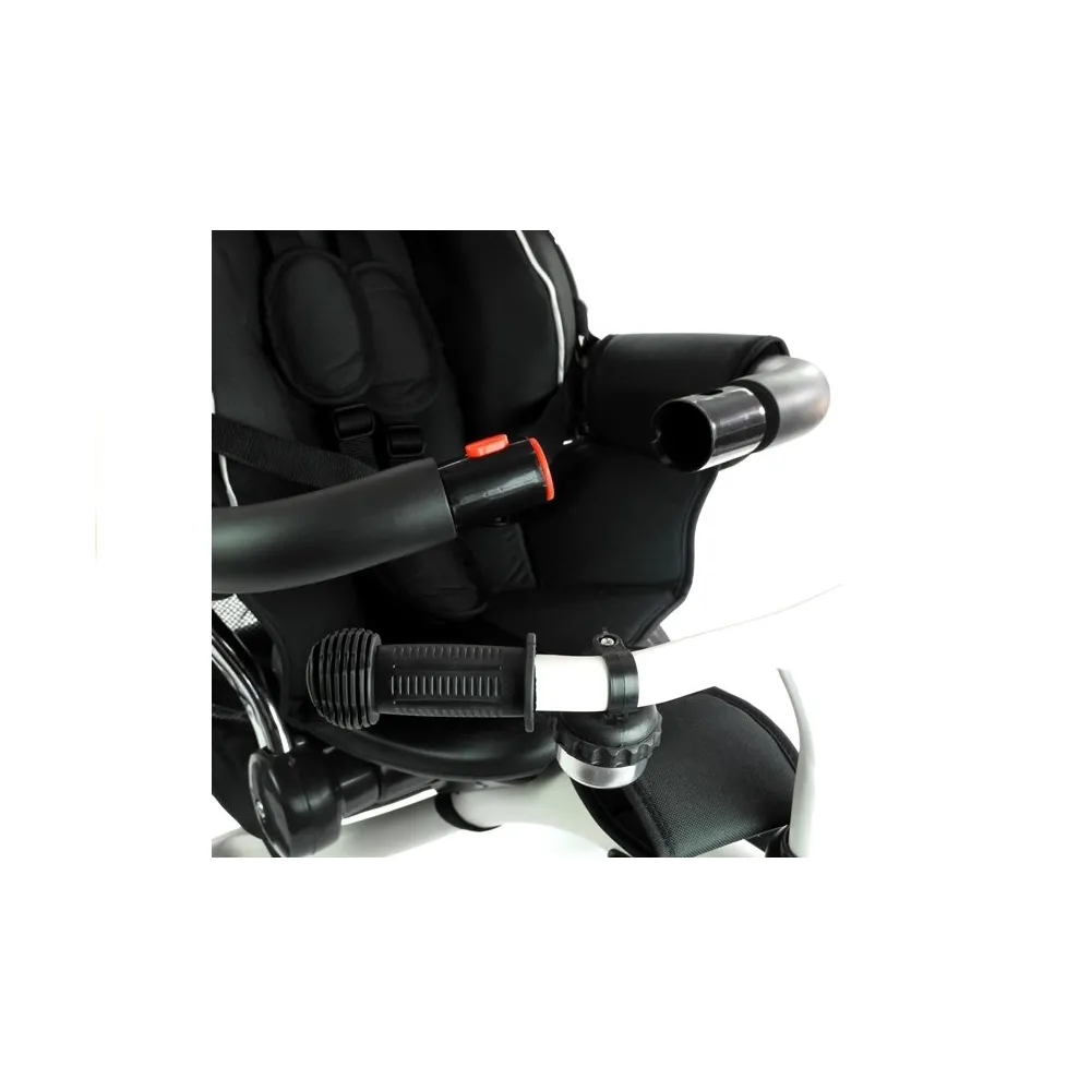 Zestaw: rower trójkołowy PRO400, instrukcja montażu, elementy do regulacji