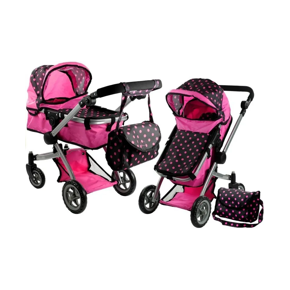 Zestaw: wózek dla lalek Alice 2w1, torba i instrukcja montażu
