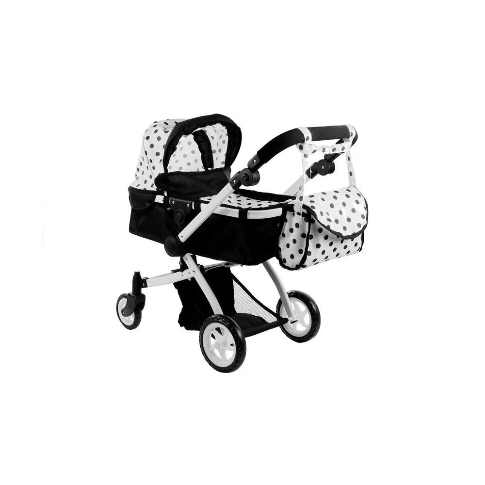 Wózek Alice z dużymi kołami i wygodnym uchwytem, gotowy do zabawy