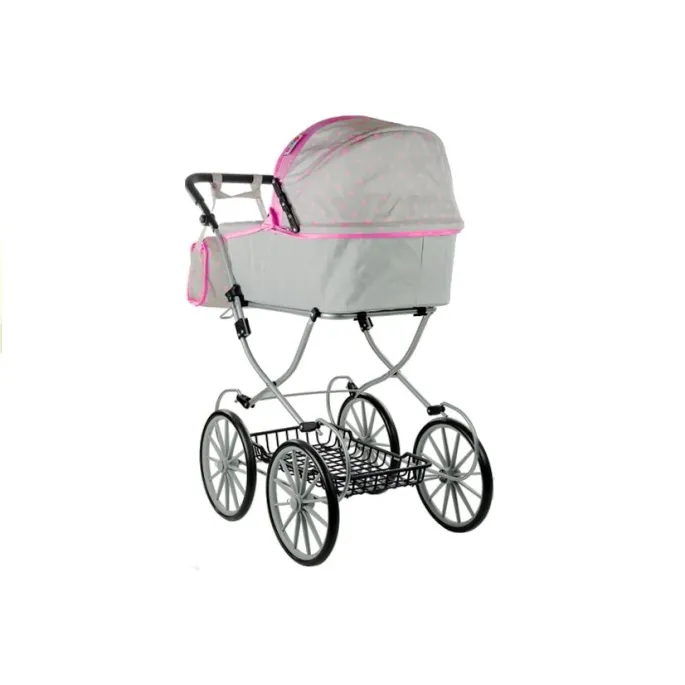 Głęboka gondola wózka dla lalek Alice Retro dla lalek do 69 cm