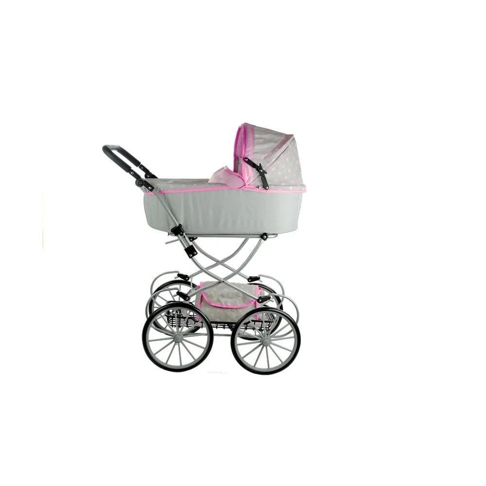 Wózek dla dziewczynek powyżej 3 lat ze składaną konstrukcją