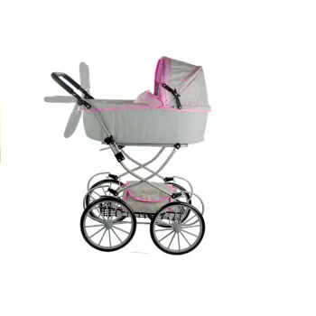 Kompletny zestaw wózek dla lalek Alice Retro z torbą i wkładką