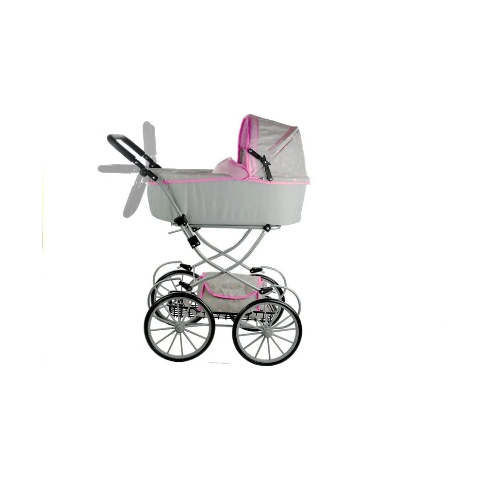 Kompletny zestaw wózek dla lalek Alice Retro z torbą i wkładką