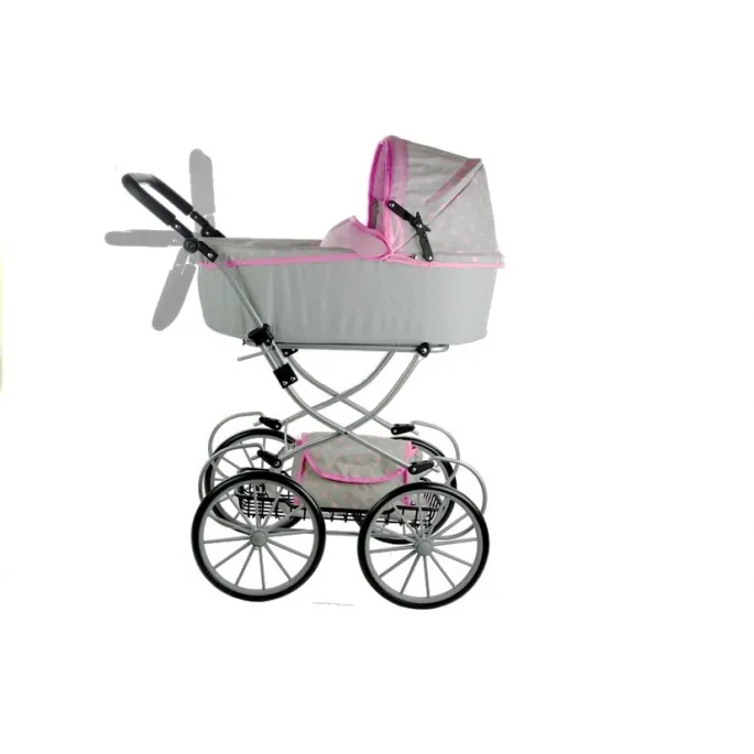 Kompletny zestaw wózek dla lalek Alice Retro z torbą i wkładką