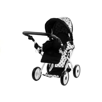 Zbliżenie na aluminiowe rurki i piankowo-gumowe koła wózka Alice