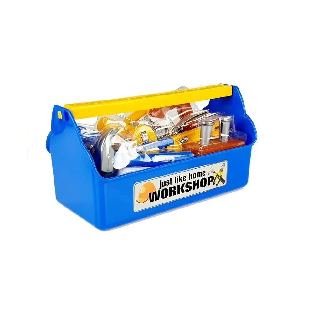 Dziecięca skrzynka narzędziowa z wkrętarką i akcesoriami
