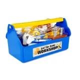 Dziecięca skrzynka narzędziowa z wkrętarką i akcesoriami