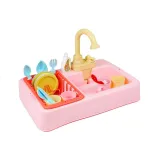 Bezpieczny plastikowy zlew do nauki sprzątania dla dziecka