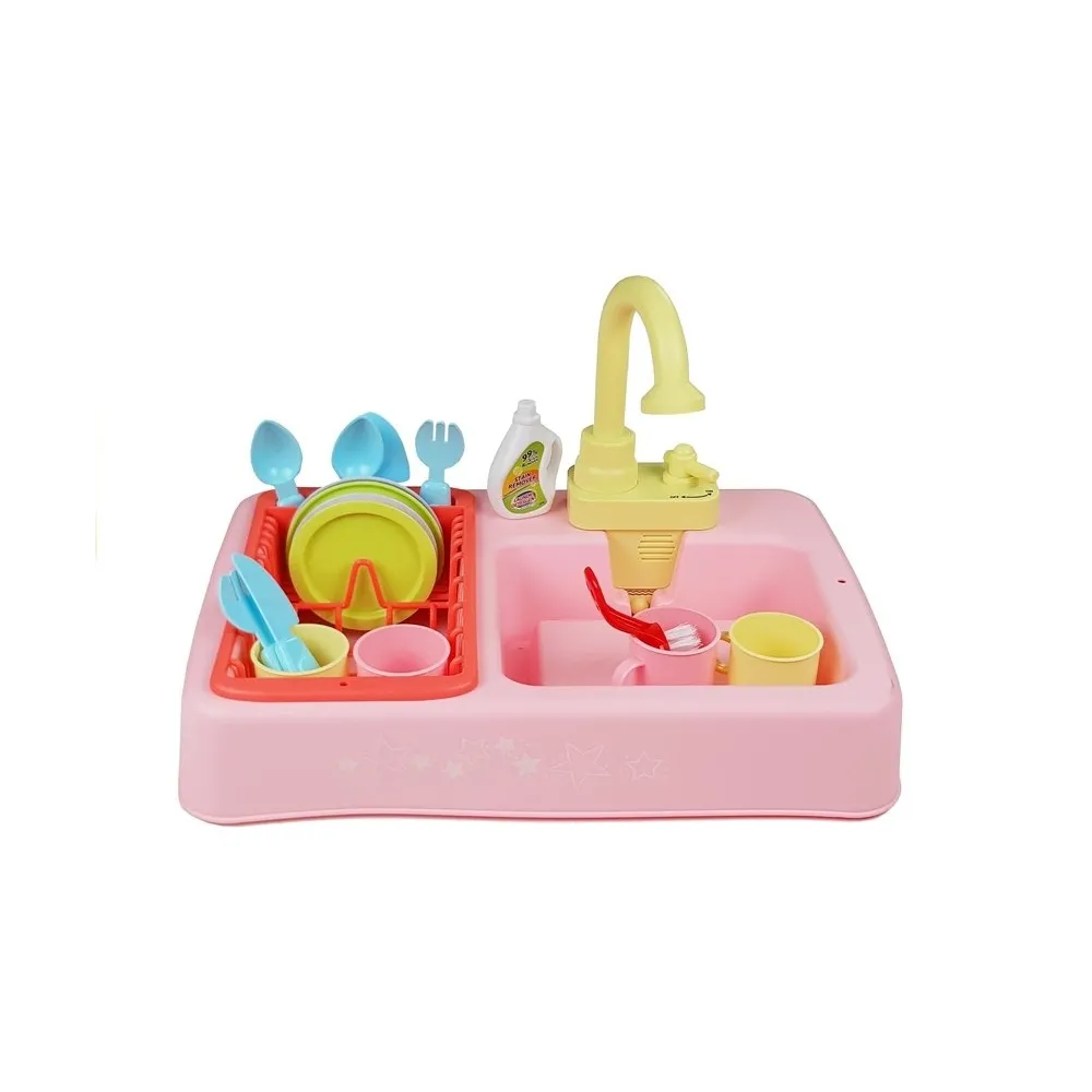 Zestaw do mycia naczyń z talerzykami i kubkami dla dzieci
