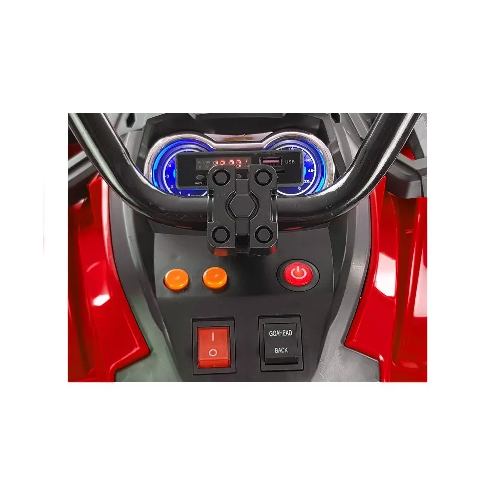 Quad na Akumulator BDM0906 Pompowane Koła Czerwony