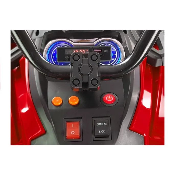 Quad na Akumulator BDM0906 Pompowane Koła Czerwony