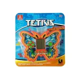 Elektroniczna zabawka Tetris Motyl Pomarańczowy na białym tle