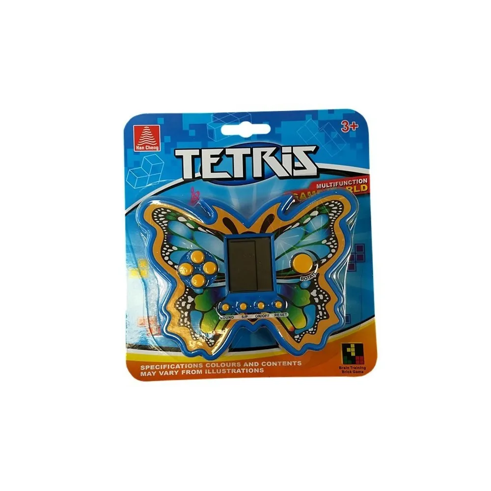 Zbliżenie na obudowę gry Tetris Motyl z ergonomicznym kształtem