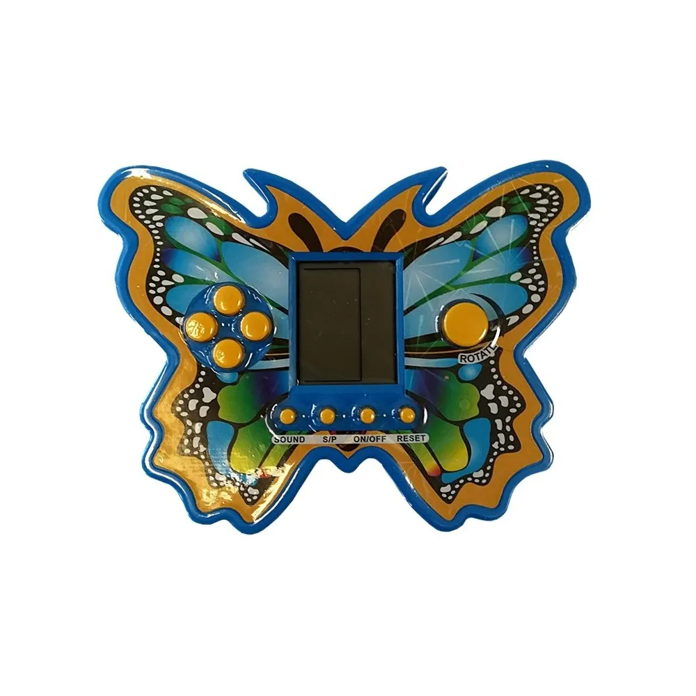 Elektroniczna gra Tetris Motyl Niebieski umieszczona na blacie