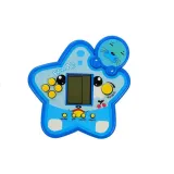 Kompaktowa niebieska gra Tetris dla dzieci i dorosłych, widok z przodu