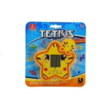 Opakowanie gry elektronicznej Tetris Gwiazdka Żółta z widocznymi wymiarami