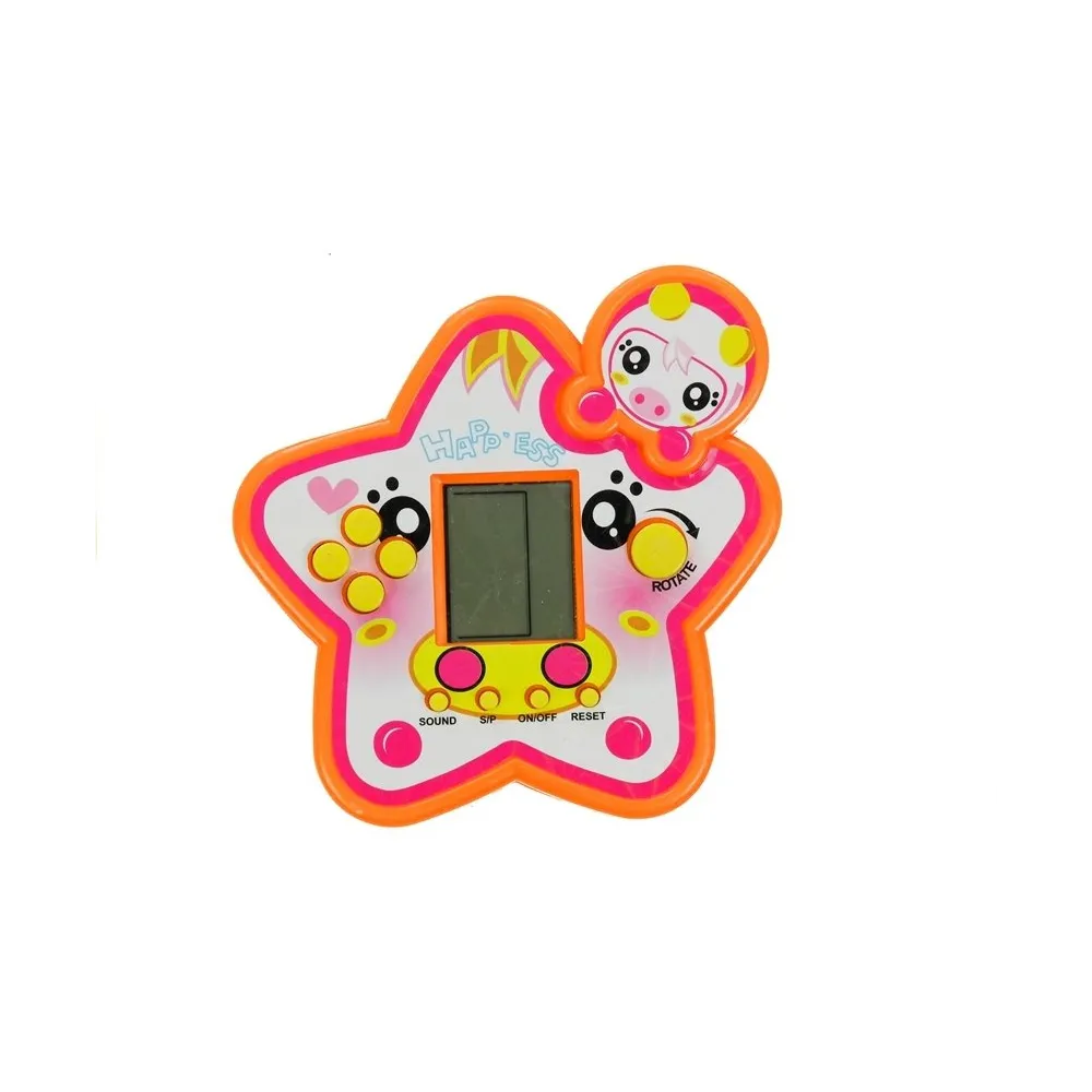 Zabawka Tetris w formie czerwonej gwiazdy z czytelnym ekranem